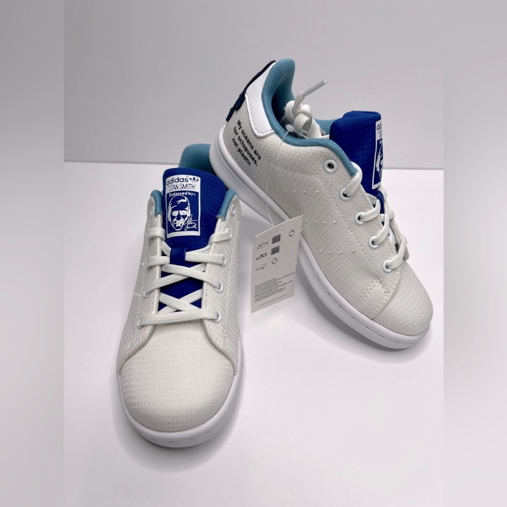 Adidas Originals Stan Smith Primeblue Kids Shoes FX6004 wht/wht/royblu